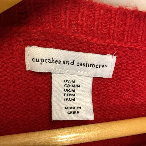 Cupcakes And Cashmere Red French Bulldog Crewneck Sweater Size M - Picture 6 of 12